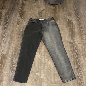 two toned hollister jeans curvy long mom jeans